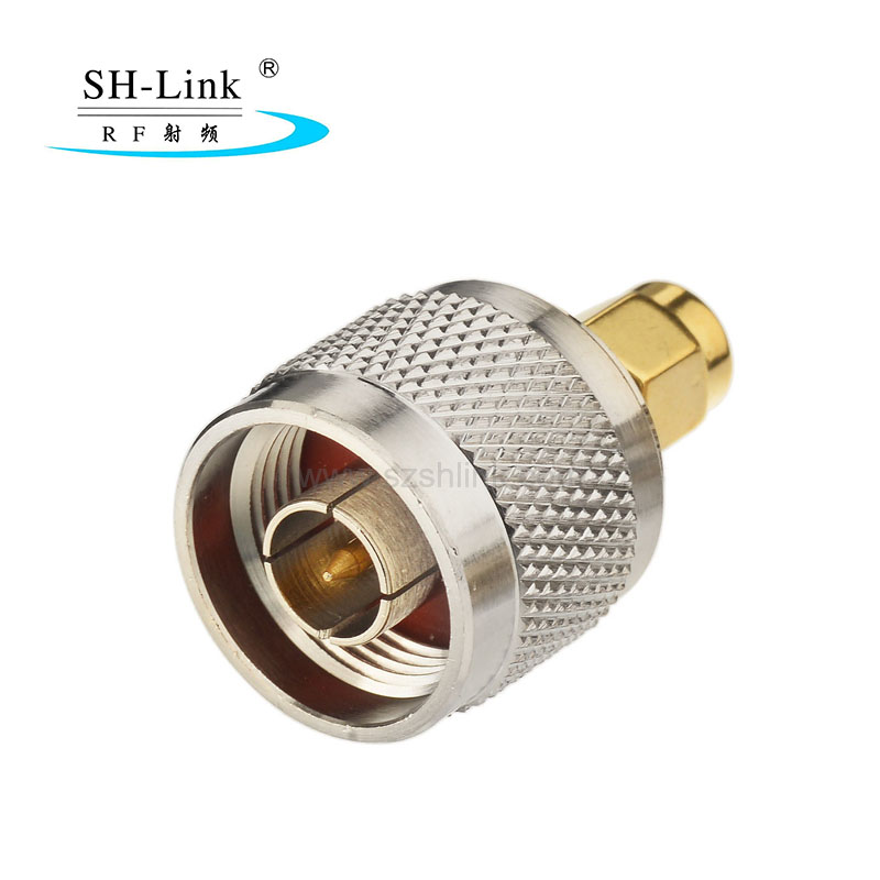 50 ohm Brass N type male to SMA male adapter RF Coaxial Adaptor